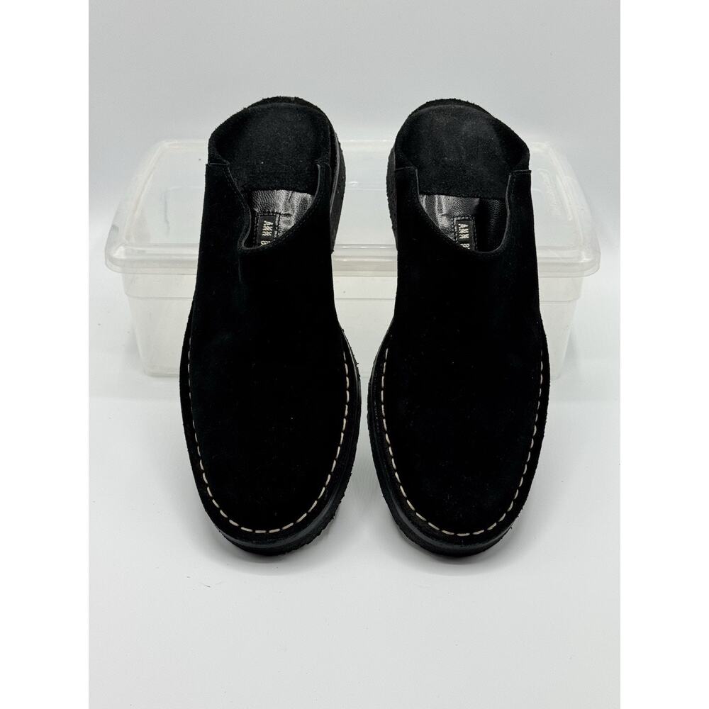Ann Demeulemeester Vintage 90’s Black Suede Mules. Gum Sole - Picture 3 of 12